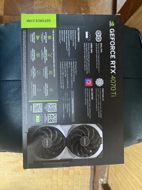 MSI GeForce RTX 4070 Ti VENTUS 2X 12G OCの画像2