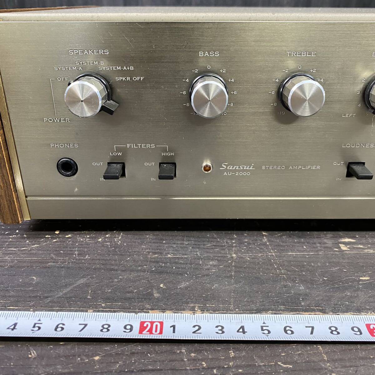 0251 Sansui AU-2000 электризация проверка Sansui основной предусилитель 