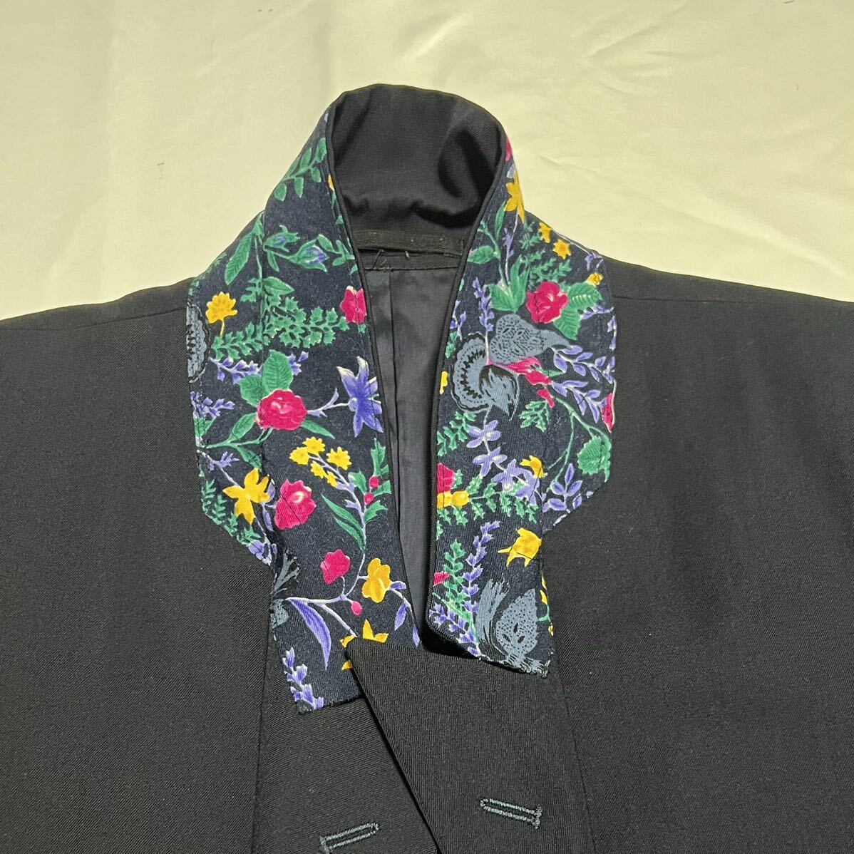 88AW COMME des GARCONS HOMME PLUS テーラードジャケット ダブル ウール 花柄 フラワー コムデギャルソンオムプリュス archiveの画像4