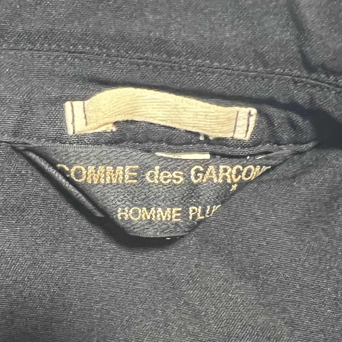 ポリ縮絨 COMME des GARCONS HOMME PLUS ブルゾン スイングトップ ブラック コムデギャルソンオムプリュス 2009_画像7