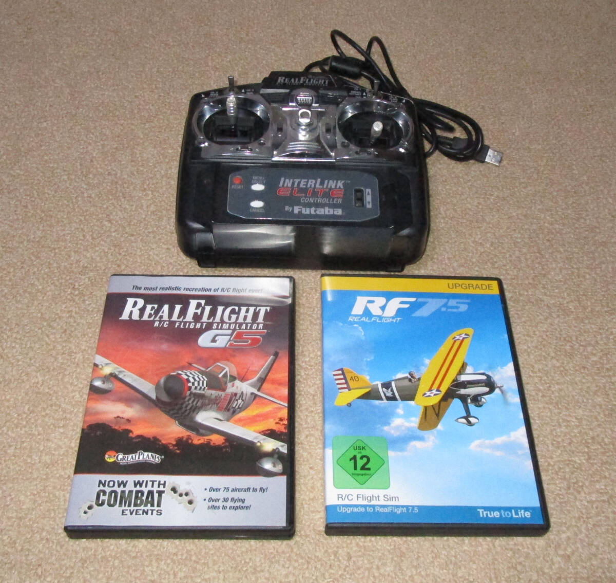 REALFLIGHT G5、RF7.5 R/Cフライトシュミレーター、USB送信機_画像1