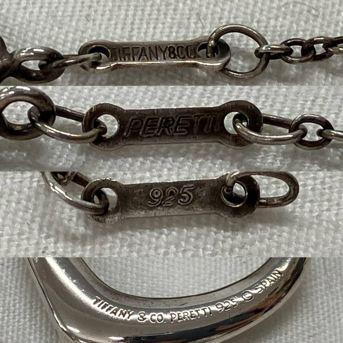 4951-5B　Tiffany&Co. ティファニー　オープンハート ブレスレット　ネックレス　SILVER925　シルバー　アクセサリー_画像6