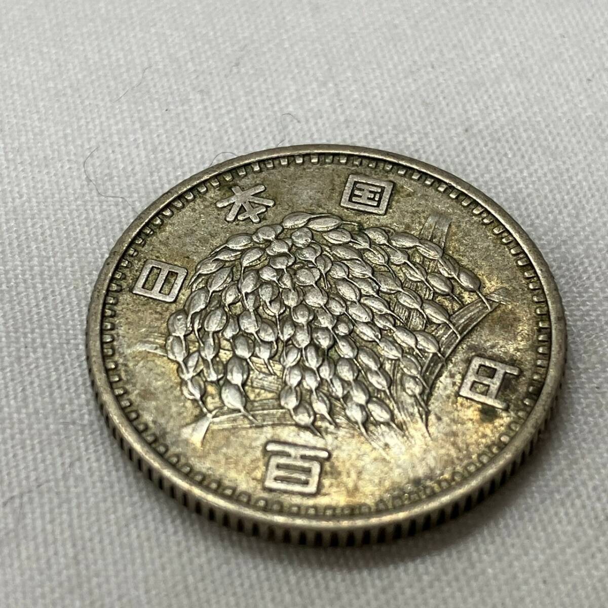 4986-1A 100円銀貨　額面総額約7,400円　オリンピック約14枚　稲穂約35枚　鳳凰約25枚　計74枚　古銭　硬貨_画像7