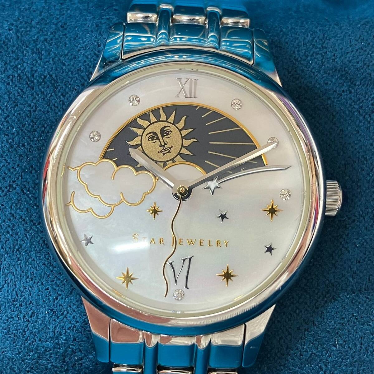 4980-2A STAR JEWELRY スタージュエリー 2SW1000 クォーツ レディース腕時計の画像3