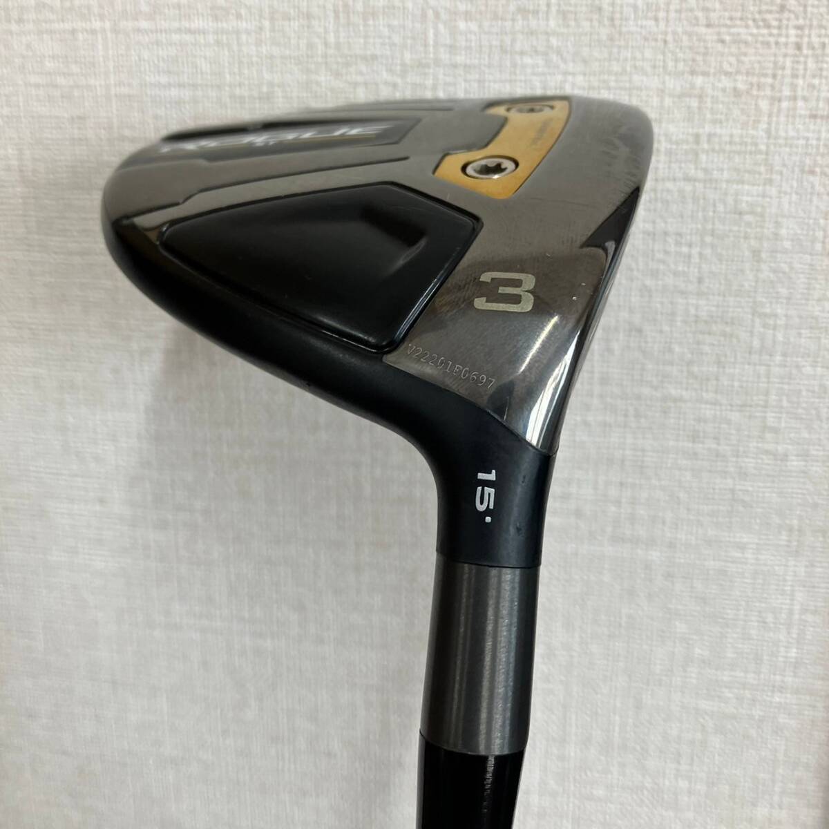 4963-3A Calloway キャロウェイ ROGUE ST MAX 3W 15° フェアウェイウッド VENTUS Flex S ゴルフクラブの画像3