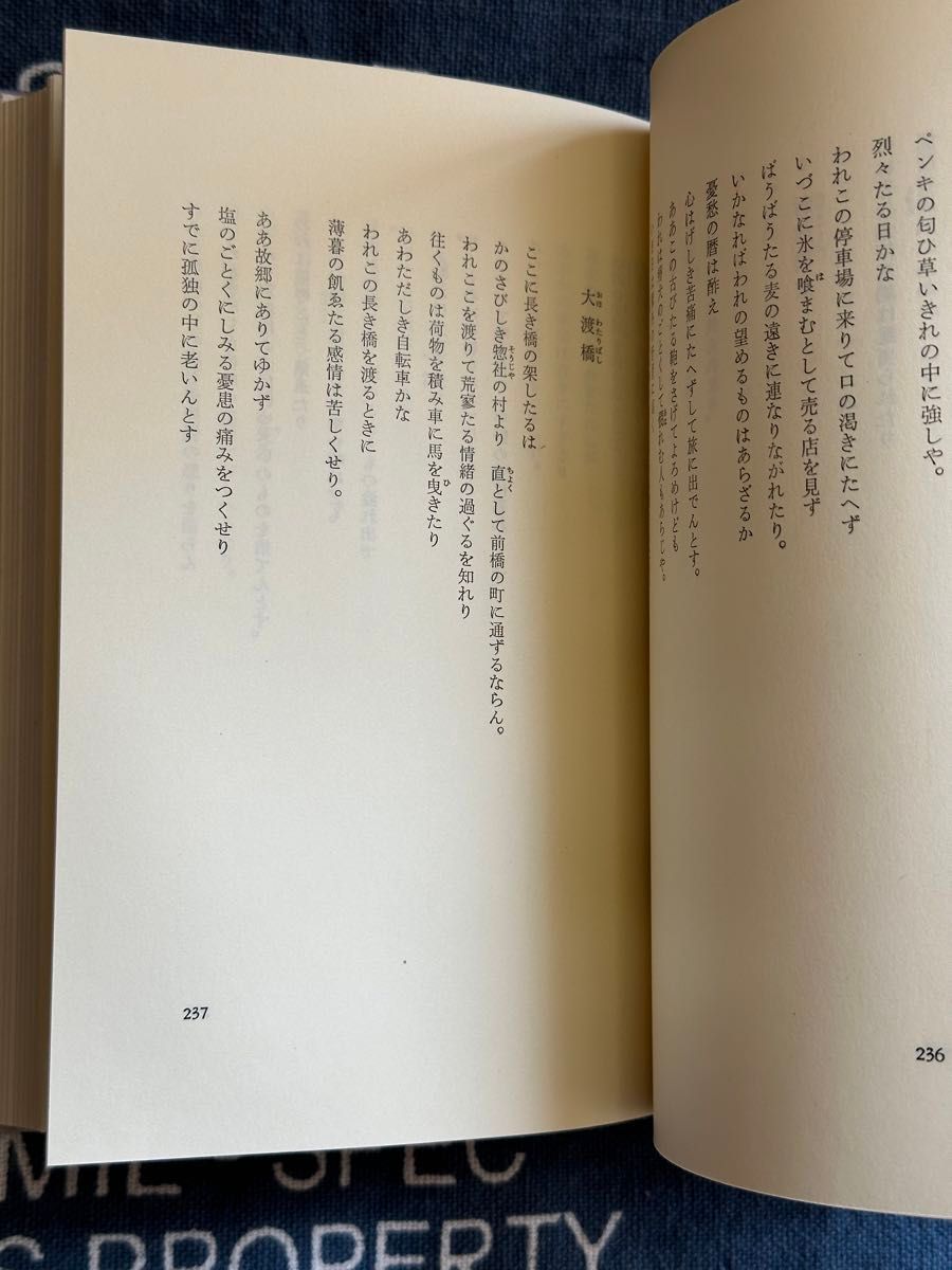 日本の詩　萩原朔太郎　昭和50年発行　ほるぷ出版