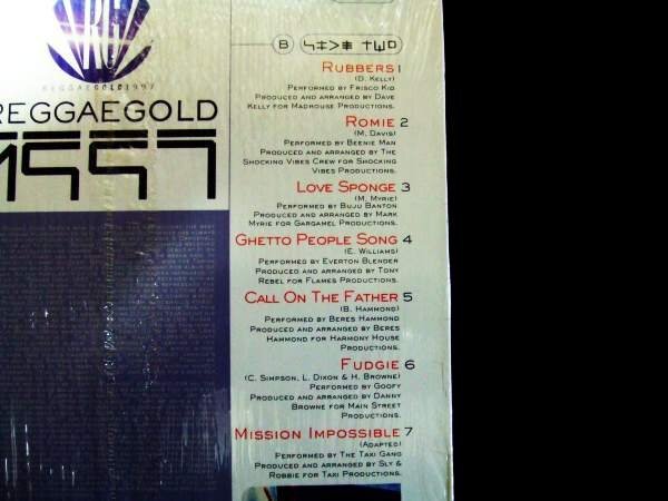 シュリンク付！US盤！LP★REGGAE GOLD 1997★人気コンピアルバム'97年盤！_画像4