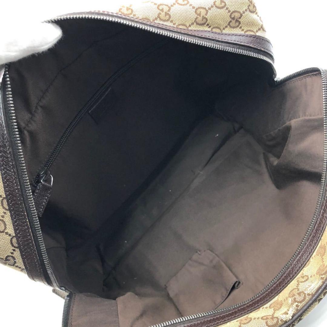 1円 【美品】GUCCI 1729 グッチ ハンドバッグ ミニボストンバッグ シェリーライン GGキャンバス A4◎ PC◎ 189753 メンズ レディースの画像8