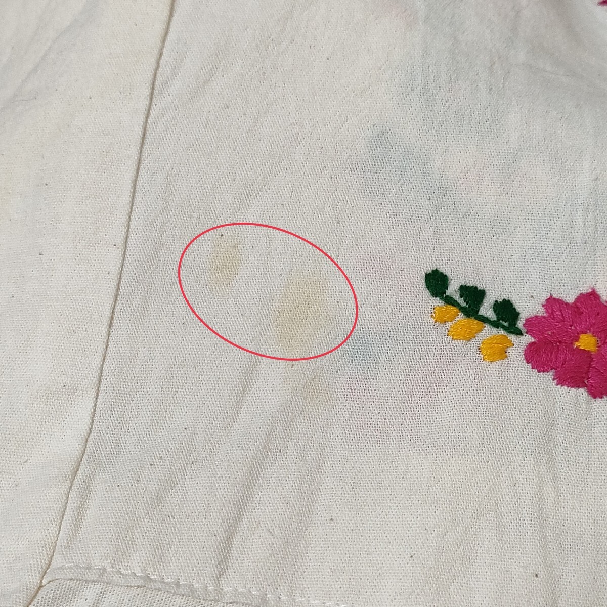 古着 メキシコ刺繍ブラウス メキシカン刺繍 手刺繍 花柄 古着 メキシコ刺繍ブラウス メキシカン刺繍 手刺繍 花柄