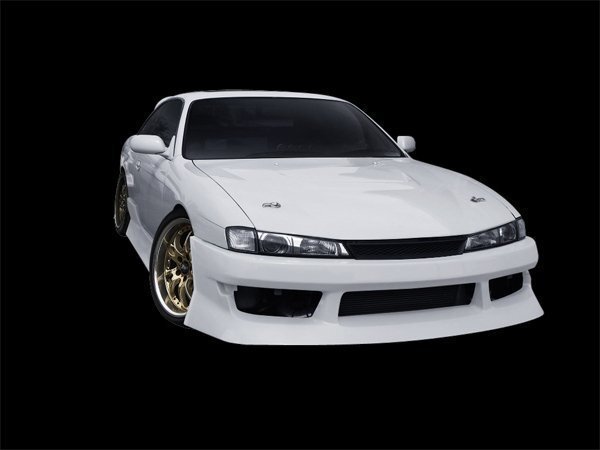 超人気商品 S14後期 シルビア はり出しエアロ 後期 エアロ フロントバンパー スポイラー フロントエアロ 張出しデザインの画像1