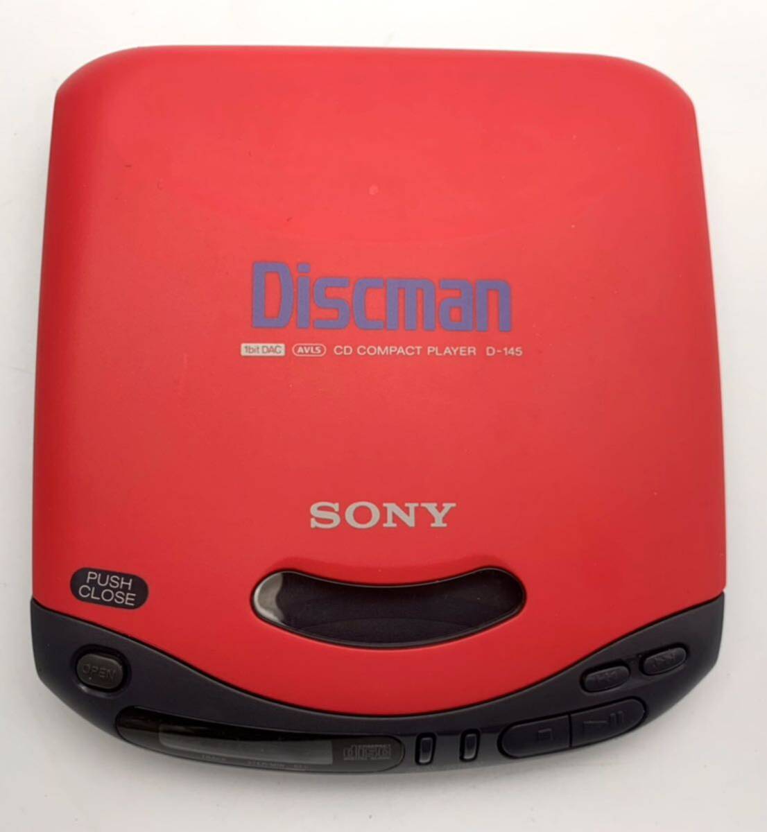 SONY/ソニー D-145 Discman ディスクマン ポータブルCDプレーヤー リモコン レッド ジャンクの画像2