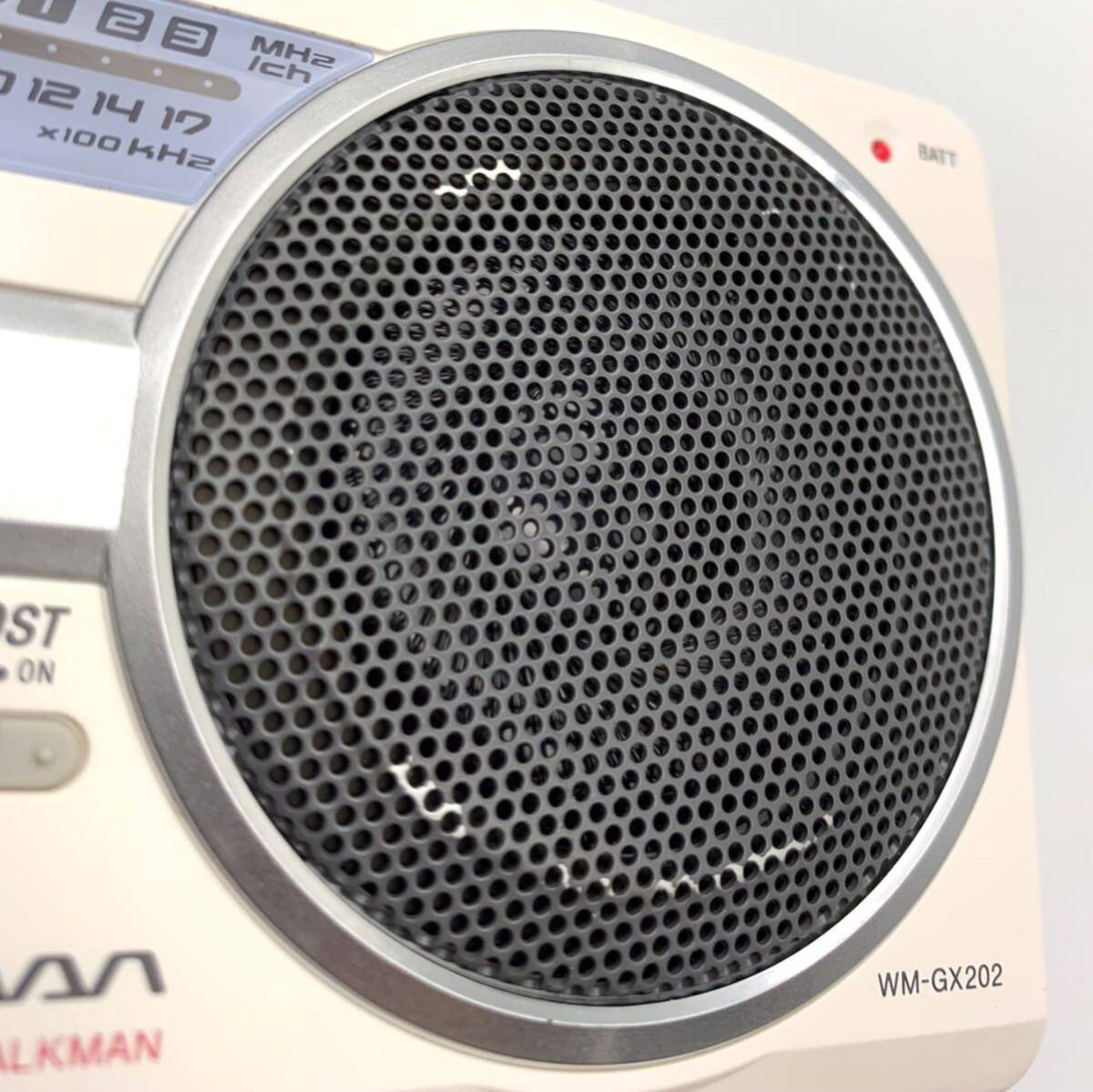 SONY/ソニー WM-GX202 ポータブルカセットレコーダー ホワイト ウォークマン ラジオ FM/AM ジャンクの画像7