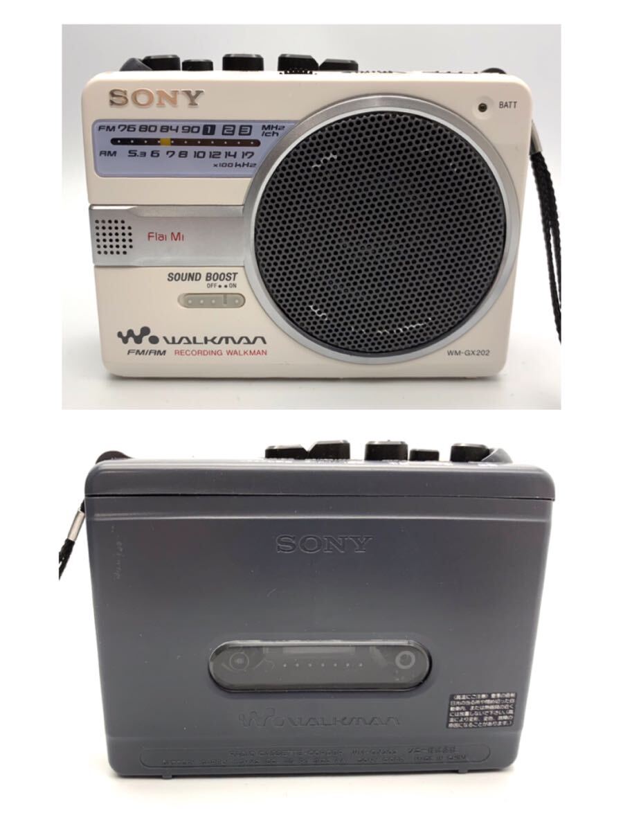 SONY/ソニー WM-GX202 ポータブルカセットレコーダー ホワイト ウォークマン ラジオ FM/AM ジャンクの画像2