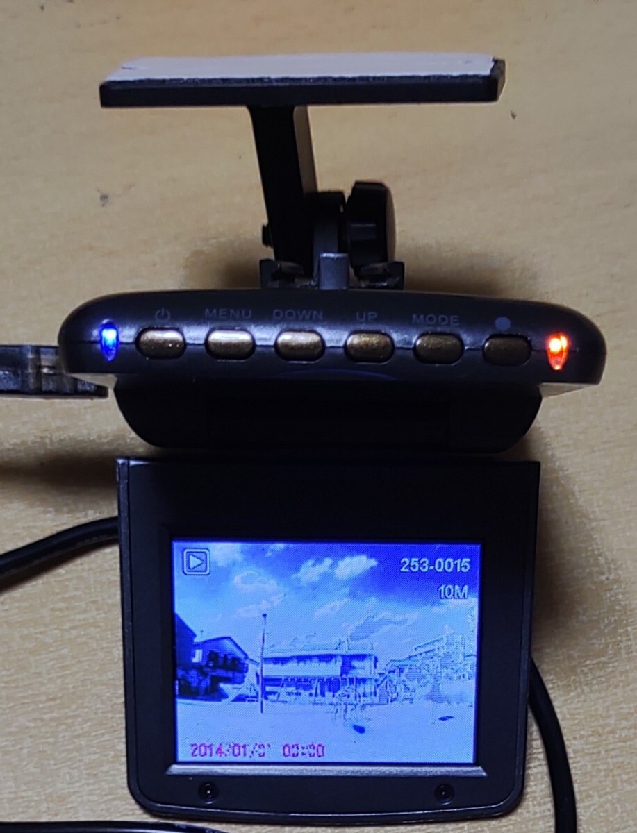 赤外線改造カメラ ドラレコ+SD 4GB+ホルダー FRC FT-DR ZERO2plus 動作 IR76 モノクロ 改造済 広角115° ドライブレコーダーの画像3
