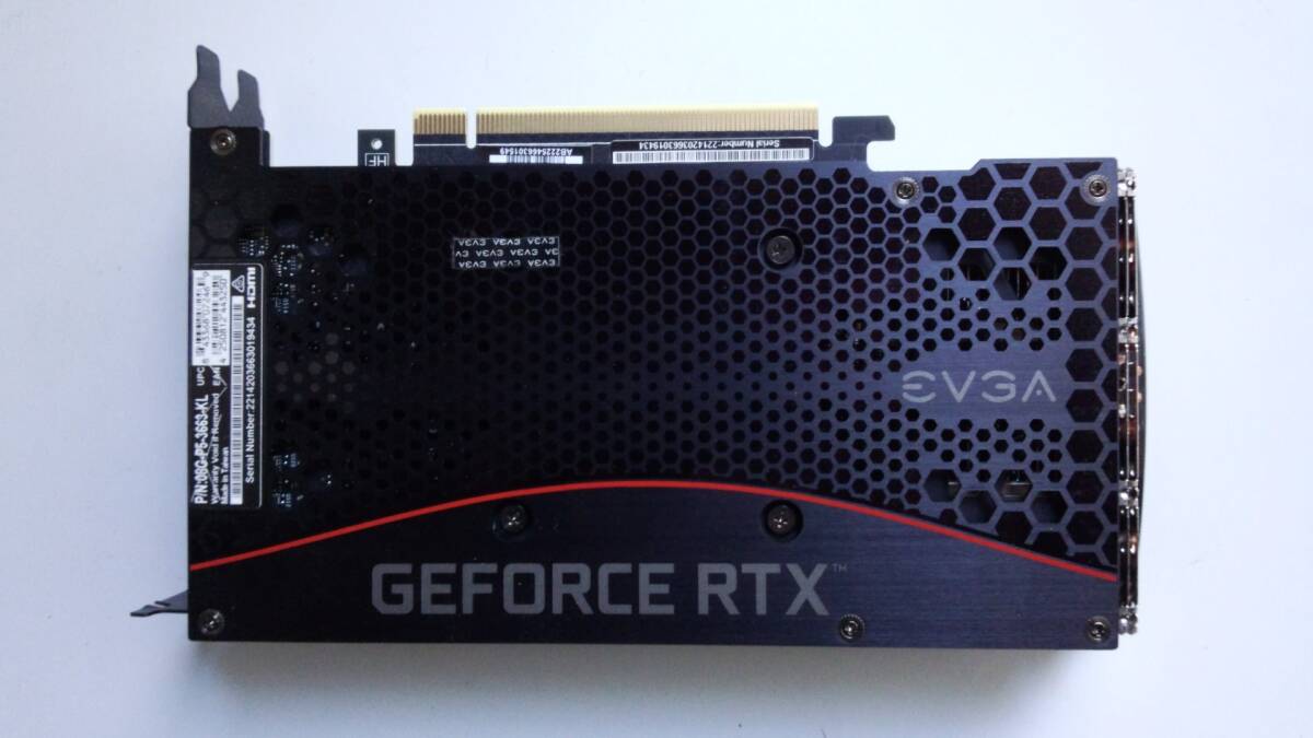 EVGA GeForce RTX 3060 Ti XC ゲーム 08G-P5-3663-KL 8GB GDDR6 メタルバックプレート_画像3