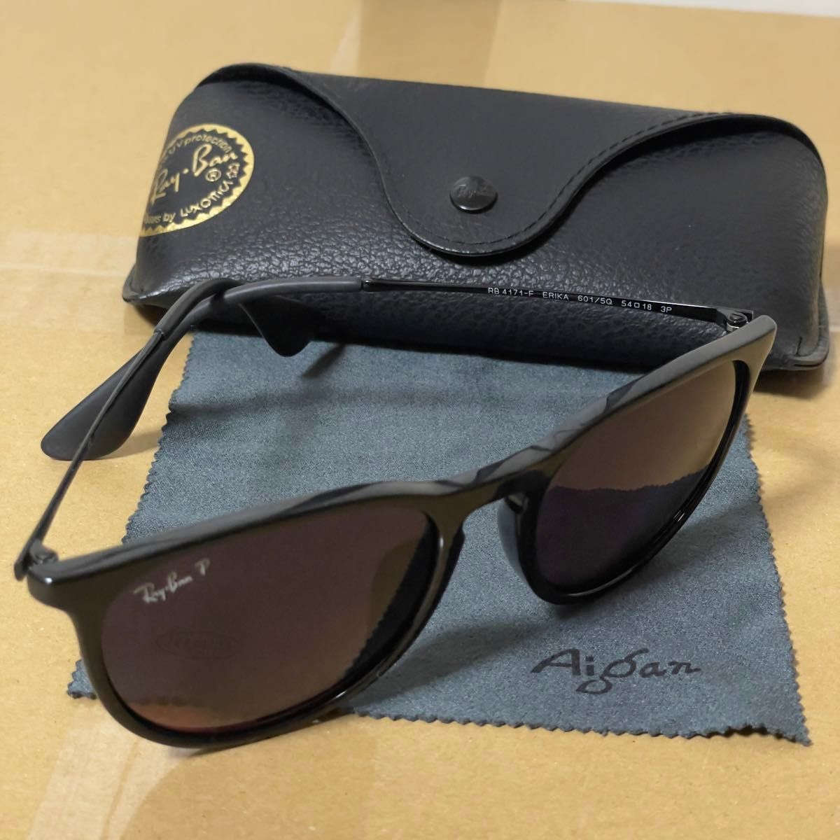 Ray-Ban レイバン サングラス 眼鏡 RB4171-F ブラック/ポラライズドパープル 付属品付