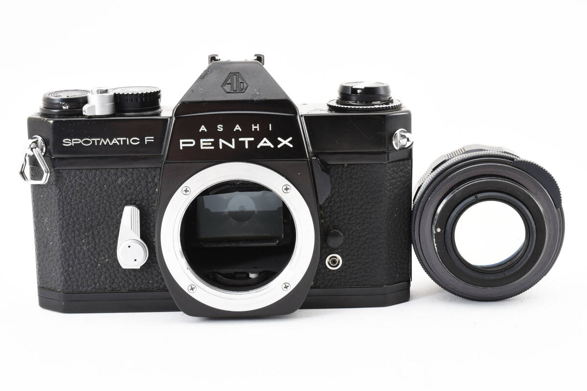 ★訳あり特上品★ ペンタックス PENTAX SPOTMATIC F ブラック + Super-Takumar 前期 55mm F1.8 #0852 #329222 #0854の画像9