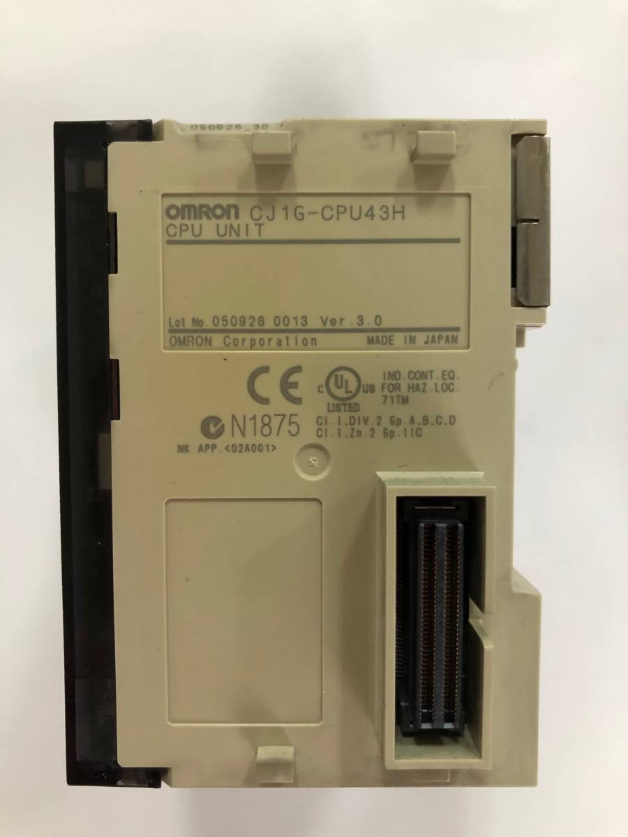 【中古品】OMRON プログラマブルコントローラ、CJ1W-PA202, CJ1G-CPU43H, CJ1W-ID261, CJ1W-OD261, CJ1W-SCU21-V1_画像3