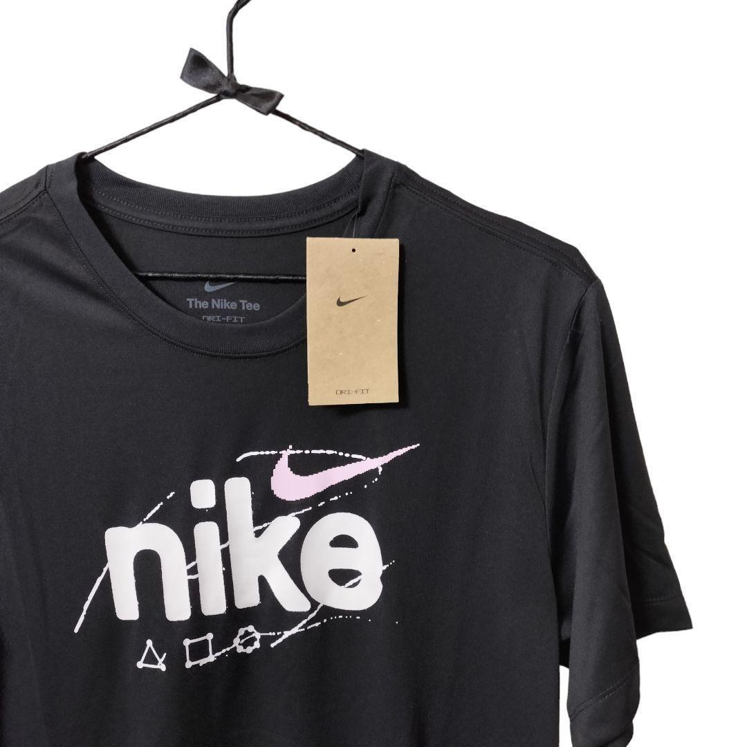 【新品】NIKE DRI-FIT Tシャツ メンズL 黒の画像2