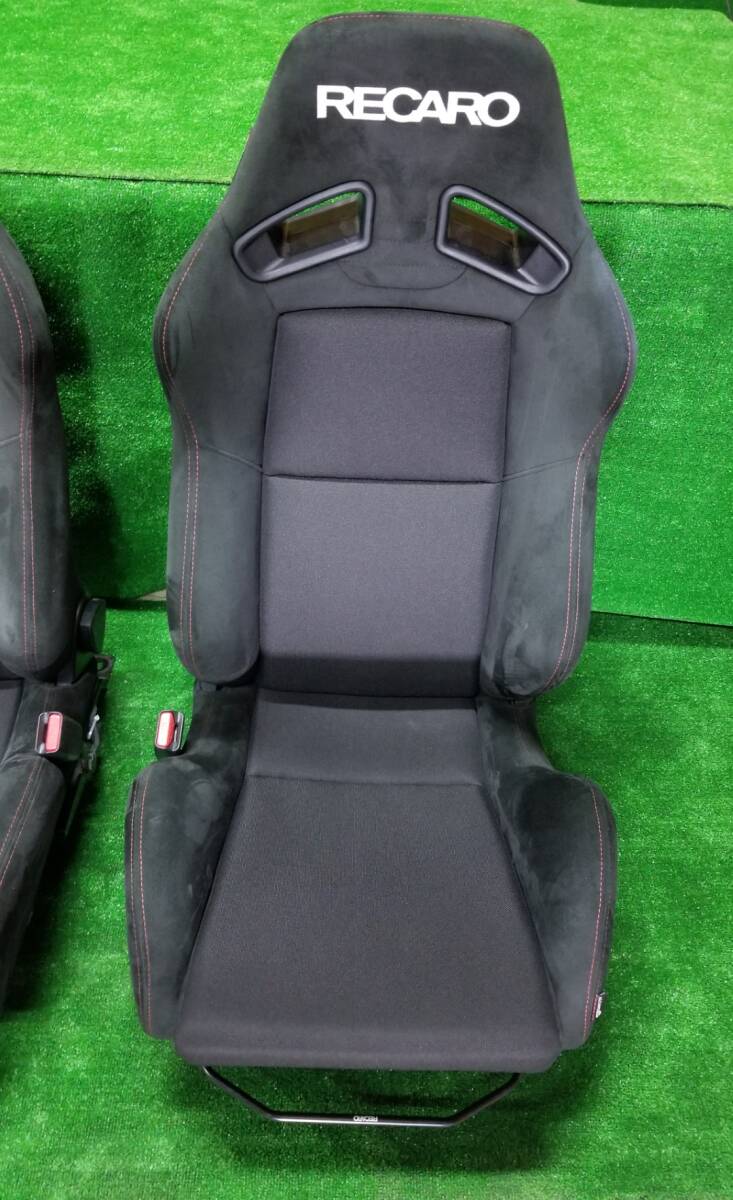 レカロ MODULO sports アルカンターラ SR-7 セミバケットシート 赤ステッチ 両側ダイアル RECARO ホンダアクセス (検索用 bride omp 無限)の画像3