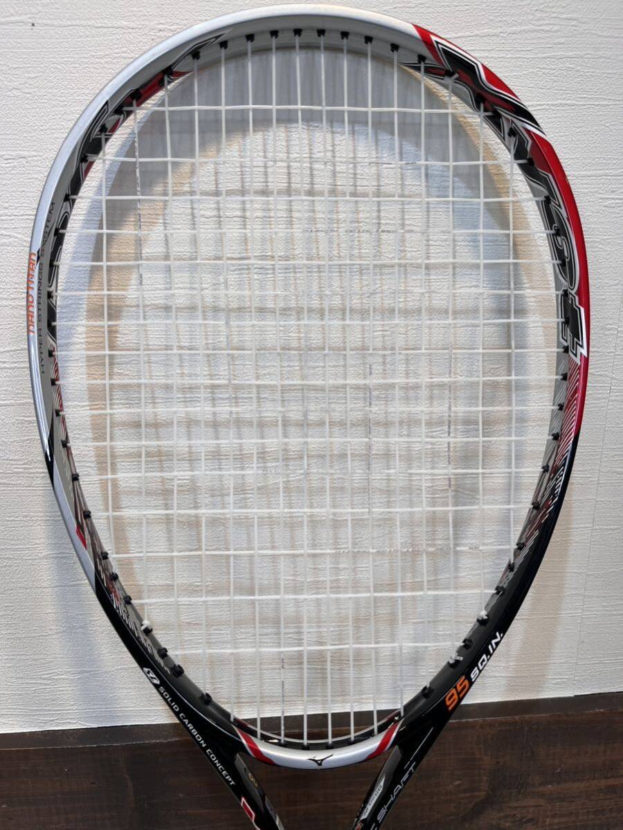 ☆美品☆ ☆激レア希少モデル☆ MIZUNO XYST Z BOOSTER 0U ミズノ　ジスト　ゼット　ブースター　OU 軟式テニスラケット　ソフトテニス_画像4