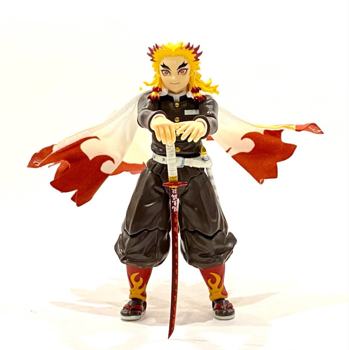 SU-C-REN: 1/12 fabric wired cape for 6" Demon Slayer Rengoku action figure 海外 即決_SU-C-REN: 1/12 fab 2