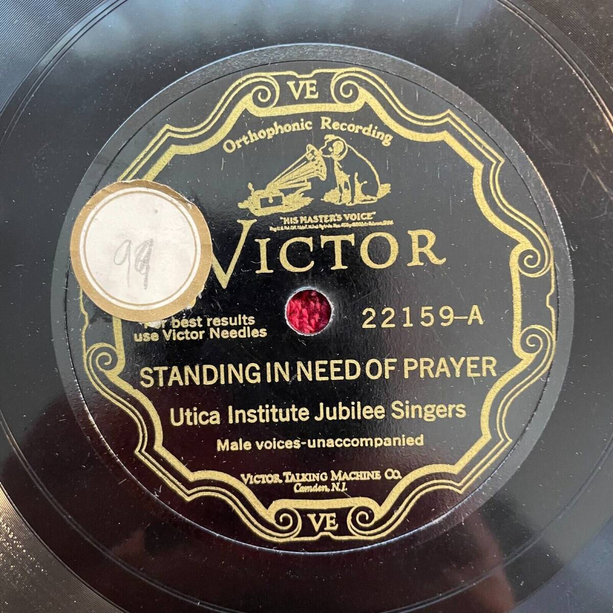 UTICA INSTITUTE Jubilee SINGERS Victor 22159 78rpm (Gospel, 1930, Video) 海外 即決_UTICA INSTITUTE Ju 1