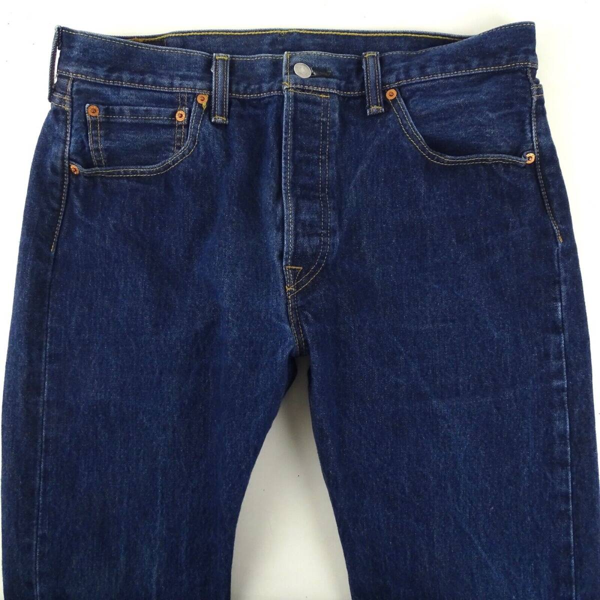 Levis 501 Straight Leg Button Fly All Cotton Jeans Mens W34 x L31.5 Measured 海外 即決_Levis 501 Straight 2