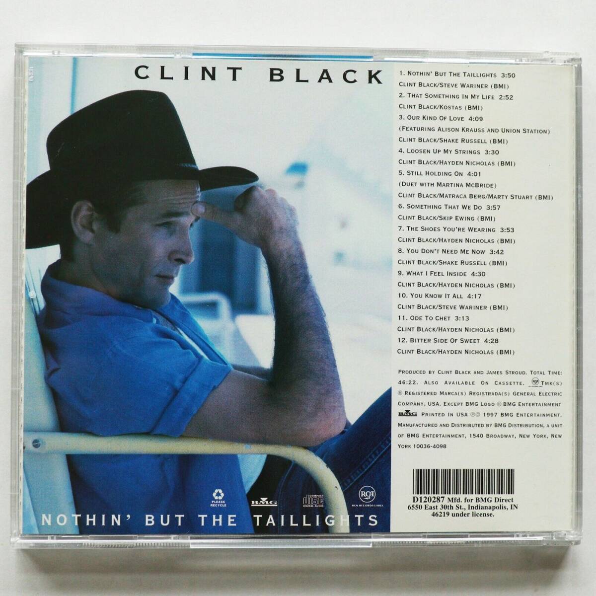 Clint Black - Nothin' But The Taillights (CD, 1997) BMG Entertainment 海外 即決_Clint Black - Noth 2