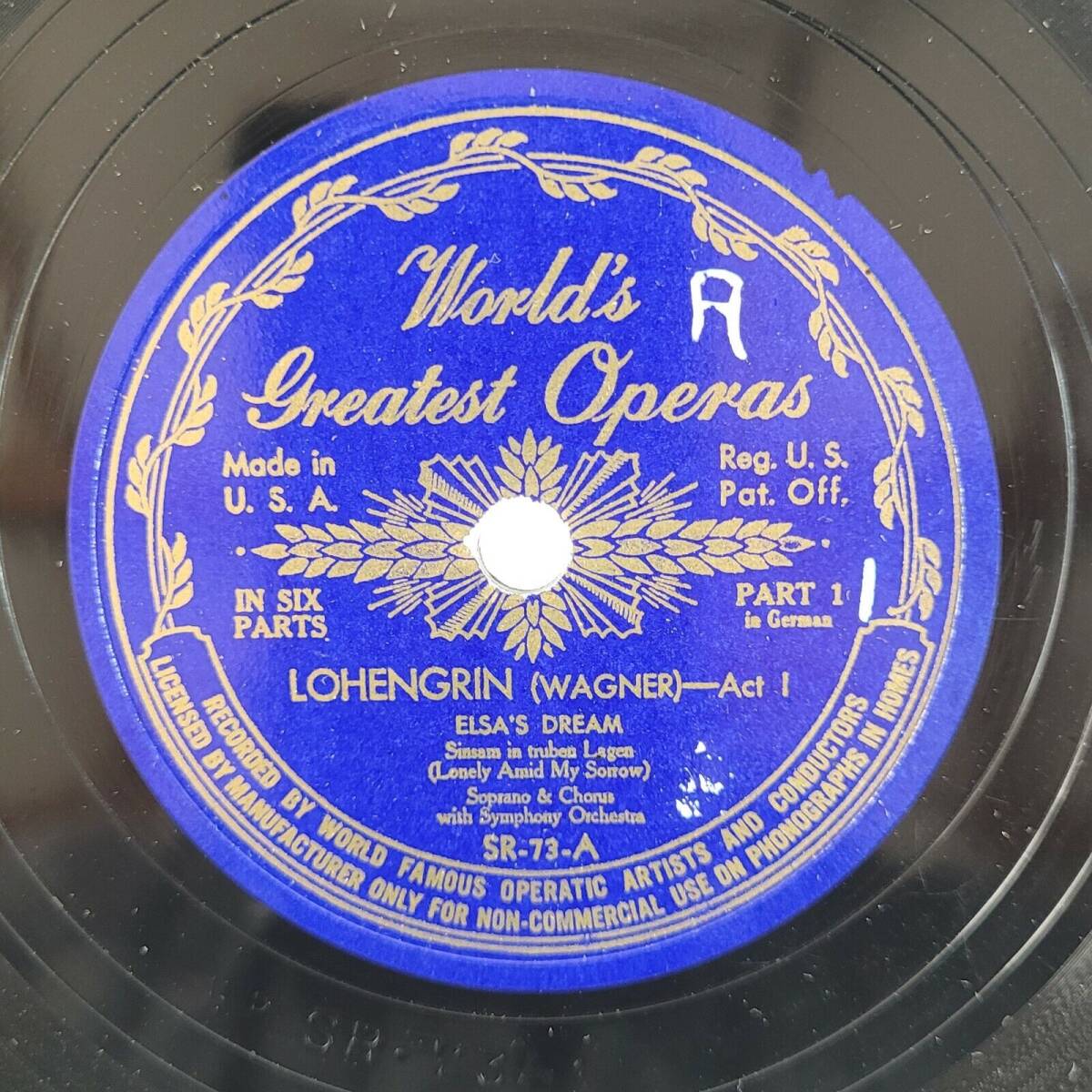 3-Discs World's Greatest Operas Lohengrin Wagner in German SR-73 A B & C E 78 海外 即決_3-Discs Worlds Gr 4