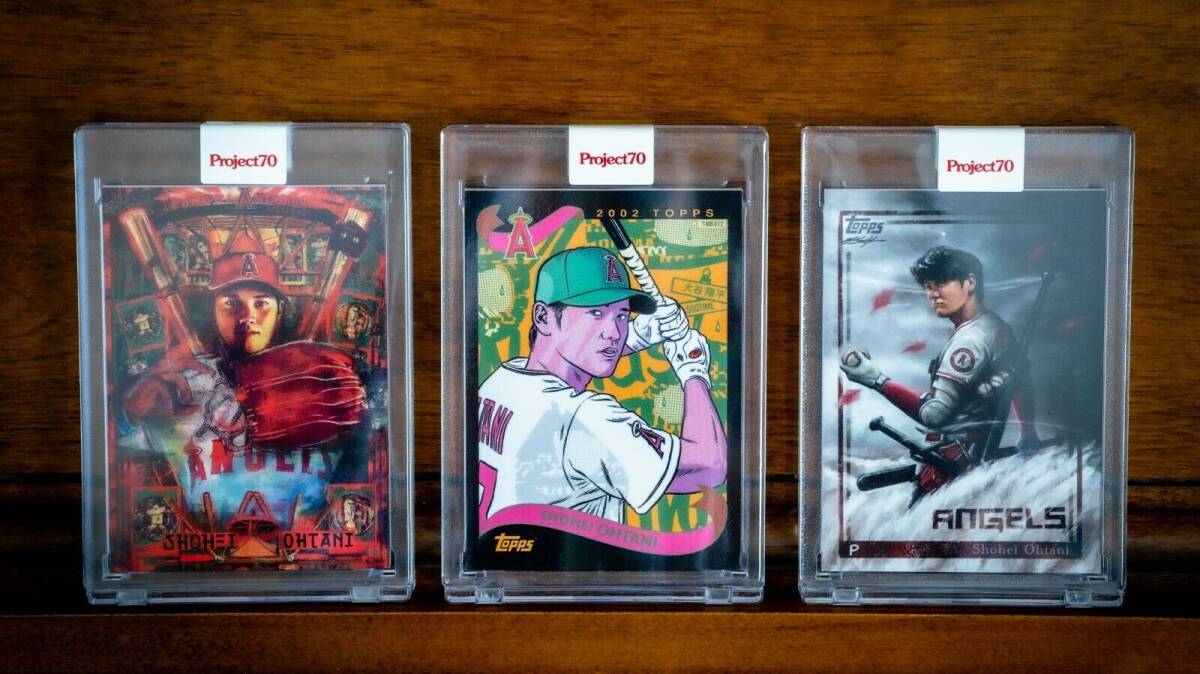 Topps Project 70 Shohei Ohtani 3-card bundle, #437 #491 #536 海外 即決