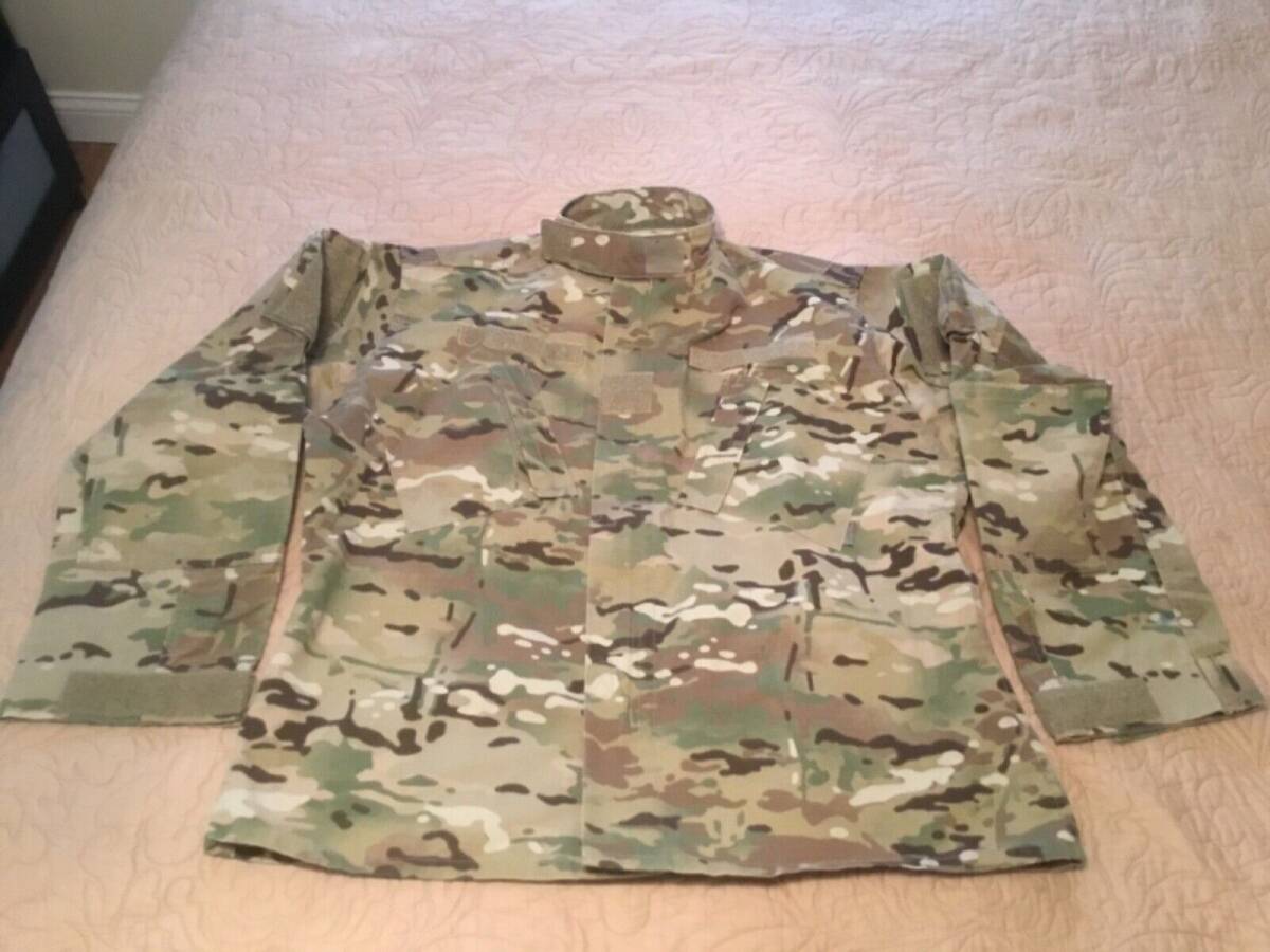 Yahoo!オークション - Army Coat Large Short ACU Camo Combat Coat Un...