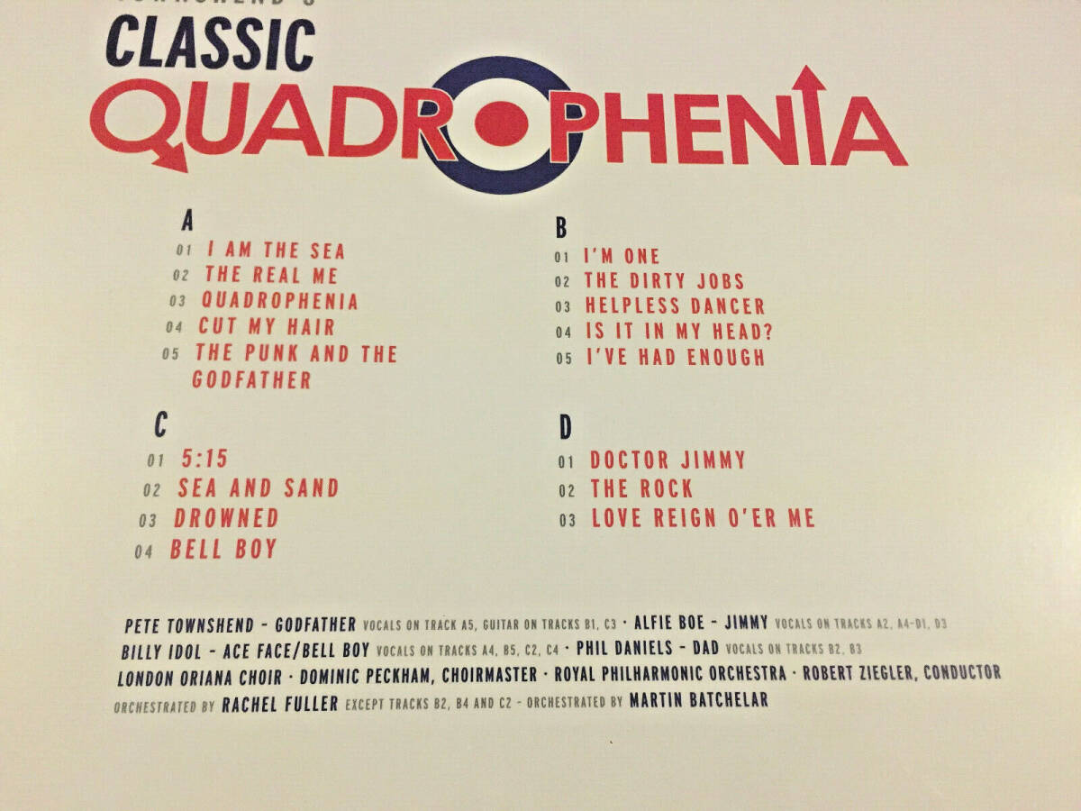 Pete Townshend's Classic QUADROPHENIA: NEW 2 LP SET: 180g VINYL: CLASSICAL 海外 即決_Pete Townshends C 5