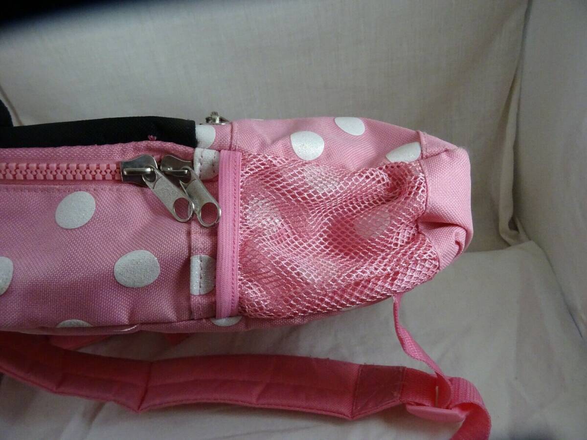 Ruz Disney Minnie Mouse Head Plush Pink Polka Dot Soft Backpack 11" NEW 海外 即決_Ruz Disney Minnie 6