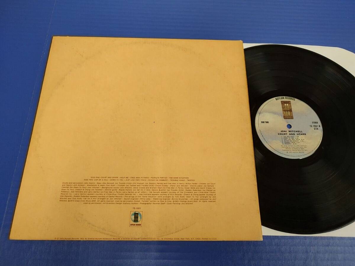 Joni Mitchell - Court and Spark -1973 ロック LP Asylum VG バイナル RECORD Tested READ 海外 即決_Joni Mitchell - Co 2