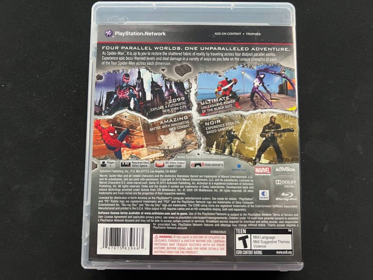 Spider-Man: Shattered Dimensions (PlayStation 3, 2010) 海外 即決_Spider-Man: Shatte 3
