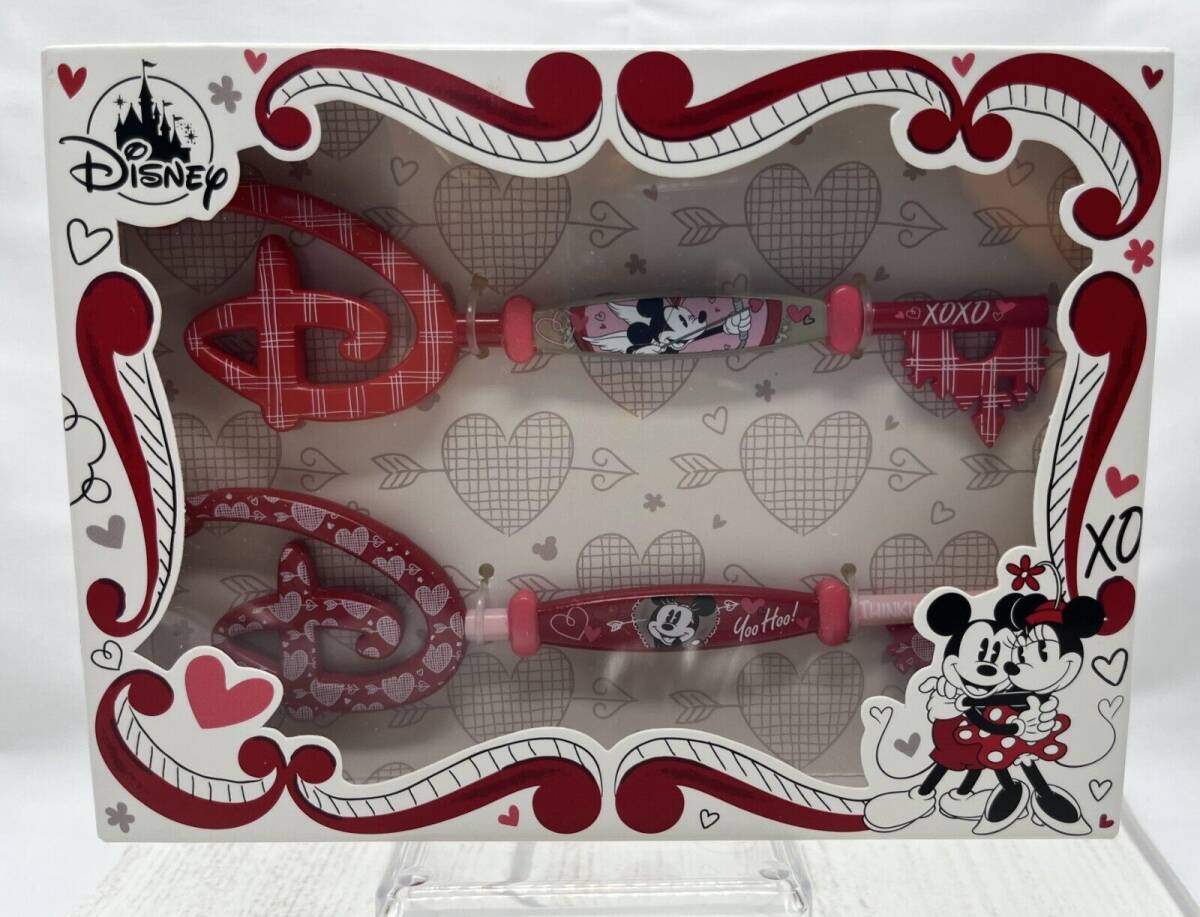Disney - Mickey and Minnie Mouse Collectible Key Set Valentine's Day - New 海外 即決_Disney - Mickey an 3