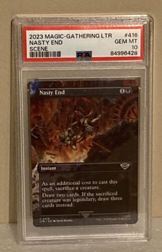 Lord of the Rings Magic The Gathering PSA 10 Gem Mint Scene # 416 Nasty End 海外 即決