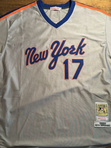 Vintage Keith Hernandez New York Mets Road 1985 Mitchell Ness Jersey 17 海外 即決の画像1