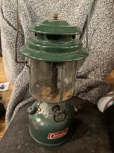 Coleman Sunshine of the Night Model 220F 10/68 Green Double Mantle Camp Lantern 海外 即決