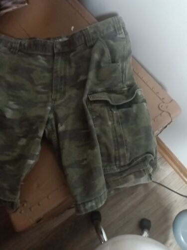 Yahoo!オークション - Carhartt camo relaxed fit cargo shorts mens S...