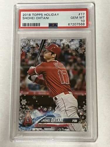 2018 TOPPS HOLIDAY #HMW17 大谷翔平 RC LOS ANGELES ANGELS ROOKIE PSA 10! 海外 即決_2018 TOPPS HOLIDAY 2