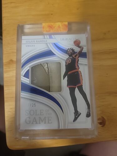 2022-23 Immaculate Julius Randle Sole of the Game Used Sneaker Patch 7/25 海外 即決