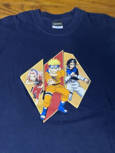 Vintage 2002 Naruto Shonen Jump Anime Cartoon T-Shirt Sz XL 23/29.5 海外 即決
