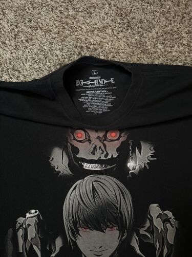 Vintage 2000s Death Note T Shirt Size L Light Ryuk Anime Manga 海外 即決