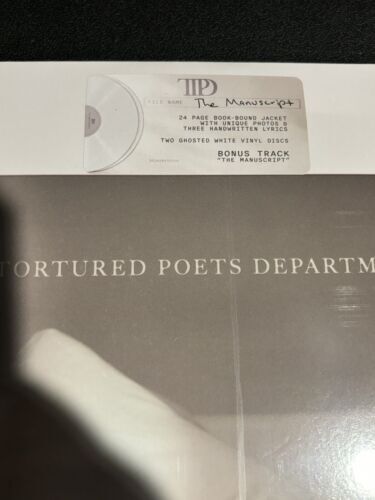 Taylor Swift Tortuレッド / Poets Department バイナル Signed Insert w/ Heart + Manuscript 海外 即決_Taylor Swift Tortu 3