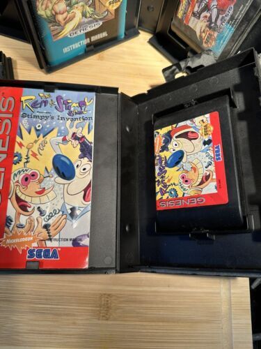 Sega Genesis Game Lot CIB Sonic 2 NBA Jam Street Fighter 2 REN And Stimpy 海外 即決_Sega Genesis Game 3