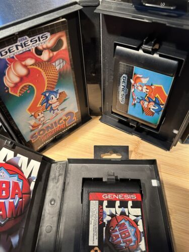 Sega Genesis Game Lot CIB Sonic 2 NBA Jam Street Fighter 2 REN And Stimpy 海外 即決_Sega Genesis Game 5