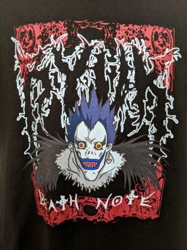 Shonen Jump Death Note Ryuk Ripple Junction Anime Black T Shirt Mens L Rare 海外 即決