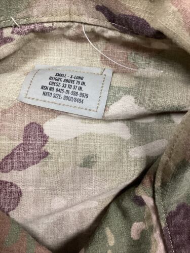 NWOT, OCP Combat Uniform, Multicam Blouse Coat Size: Small/X-Long 35/74 mz 海外 即決_NWOT, OCP Combat U 3